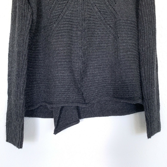 Ethereal Paper Crane Gray Knit Cardigan Sweater - Picture 7 of 8